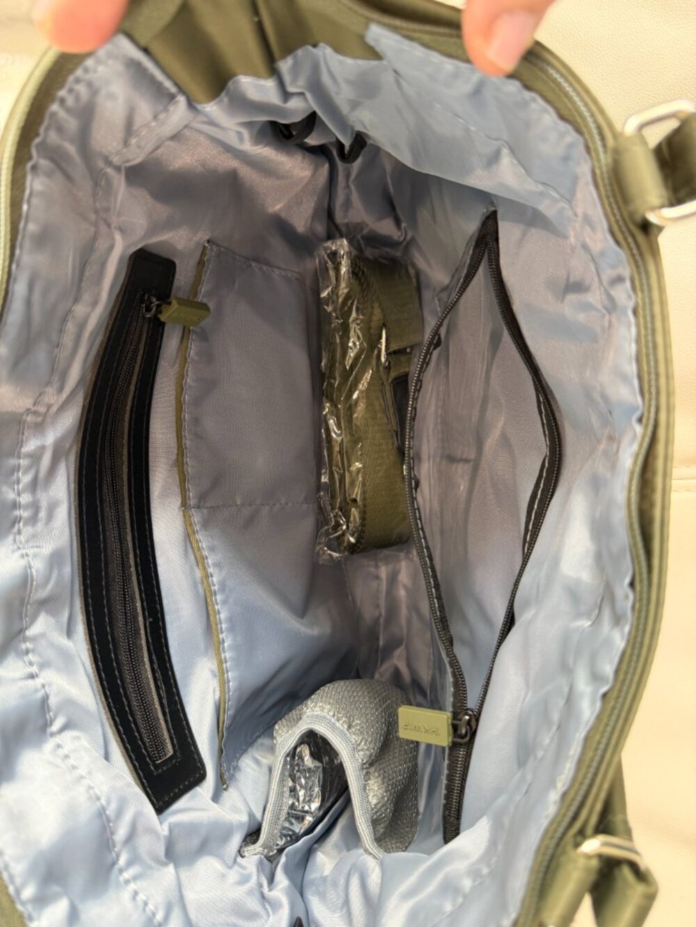 IHKWIP Traverse East/West Medium Tote Military Olive Crossbody Bag NWT - Picture 10 of 12